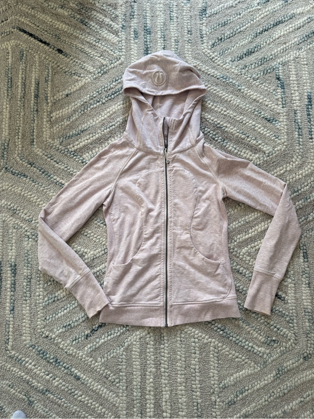 lululemon athletica Women’s Light Pink Full-Zip Scuba